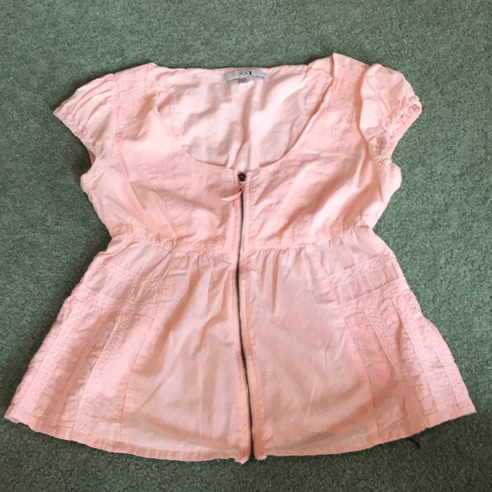 Pink babydoll top